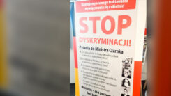 Diskriminierung, Stop, Plakat, Polen, Deutsche, Muttersprache