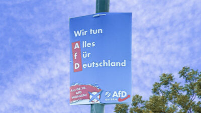 AfD, Bayern, Plakat, Rechtsextremismus, Nationalsozialismus, Alles für Deutschland