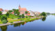 Eistenhüttenstadt, Kirche, Fluss, Ufer, Brandenburg, Nikolaikirche