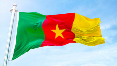 Kamerun, Afrika, Fahne, Flagge, Himmel, Fahnenmast, Land