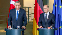 Recept Tayyip Erdoğan, Olaf Scholz, Türkei, Deutschland, Pressekonferenz