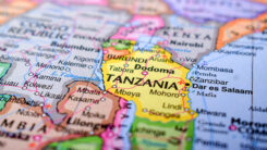 Tanzania, Tansania, Ostafrika, Afrika, Karte, Landkarte