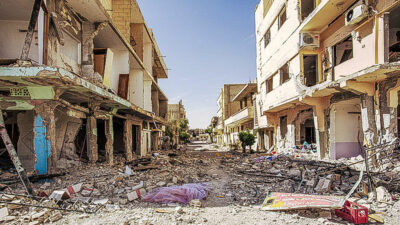 Syrien, Krieg, Erdbeben, Stadt, Straße, Trümmer, Armut