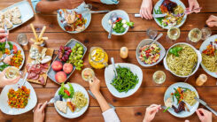 Essen, Tisch, Familie, Esstisch, Hände
