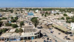 Nouakchott, Mauretanien, Afrika, Stadt, Häuser, Panorama, Meer