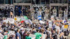 Demo, Demonstration, Menschen, Soldaten, Kalifornien, USA, Migration, Abschiebung