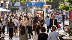 Stadt, Menschen, Deutschland, Bevölkerung, Gesellschaft, Berlin, Einkaufen, Frauen, Männer