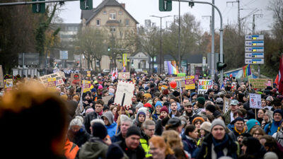 Demonstration, Demo, Essen, Menschen, AfD, Rechtsextremismus, Jugend