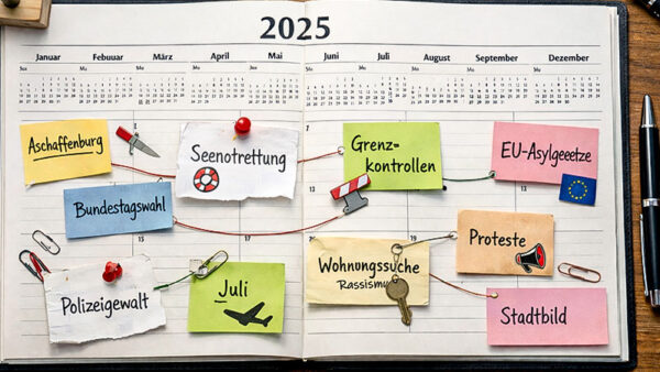 Jahresrückblick, Kalender, Rassismus, Asyl, Abschiebung, Diskriminierung, MiGAZIN