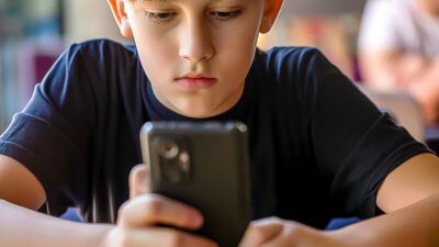 Handy, Kind, Junge, Schule, Bildung, Mediennutzung, Telefon