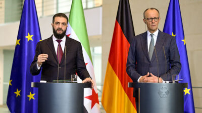 Ahmed al-Scharaa, Syrien, Syrer, Friedrich Merz, CDU, Deutschland, Pressekonferenz