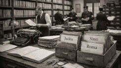 Finanzamt, KI, Akten, Nationalsozialismus, Büro, Amt, Finanzbehörde, Juden, Sinti, Roma