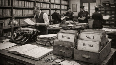 Finanzamt, KI, Akten, Nationalsozialismus, Büro, Amt, Finanzbehörde, Juden, Sinti, Roma