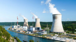 Kernkraftwerk, Strom, Atomkraftwerk, Fluss, Wirtschaft, Industrie, Umwelt, Natur, Klimawandel