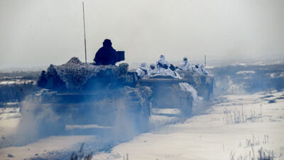 Soldaten, Krieg, Panzer, Schnee, Winter, Russland, Ukraine