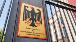 Bundesministerium, Wirtschaft, Entwicklung, Zusammenarbeit, Entwicklungshilfe, Geld, Politik, Schild