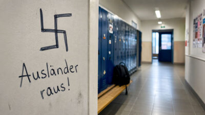 Hakenkreuz, Schule, Rechtsextremismus, Rassismus, Ausländer raus, Straftat