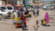 Somalia, Stadt, Menschen, Frauen, Männer, Frauen, Tiere, Afrika, Gebäude
