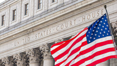 Oberstes US-Gericht, Justiz, USA, Amerika, Gericht, Rechtsprechung, Fahne, Flagge