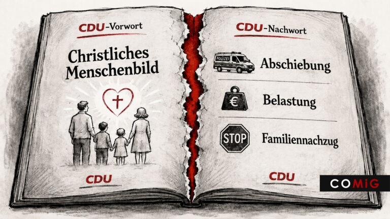 CDU, Broschüre, Christliches Menschenbild, Familie, Abschiebung, Familiennachzug