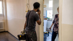 Handwerker, Schwarzer, People of Color, Arbeit, Reparatur, Frau