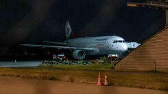 Flugzeug, Flughafen, Nacht, Abschiebung, Halle, Leipzig