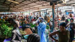 Ebola, Afrika, Markt, Ostkongo, Goma, Armut, Gesundheit, Krankheit