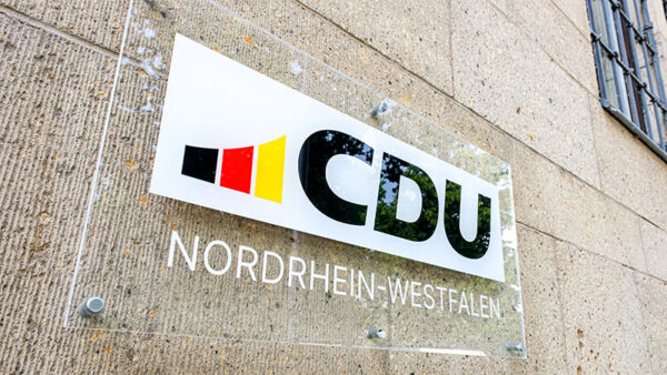 CDU, NRW, Nordrhein-Westfalen, Politik, Christlich Demokratische Union, Gebäude, Schild