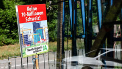 Schweiz, Plakat, SVP, Migration, Einwanderung, Zuwanderung, 10 Millionen, Nachhaltigkeitsinitiative
