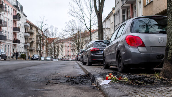 Straße, Stadt, Brand, Trauer, Kerze, Gewalt, Feuer, Brandspuren