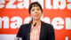 Regiert Elif Eralp bald die Hauptstadt? Die Linke, Berlin, Elif Eralp, Politikerin, Presssekonferenz, Mikrofon