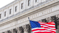 Gericht, Justiz, USA, Fahne, Flagge, Supreme Court, Gerichtsgebäude