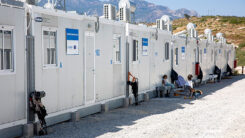 Flüchtlingslager, Flüchtlingscamp, Samos, Insel, Griechenland, Container, Europäische Union, Flüchtlingsolitik, Asyl
