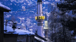 Moschee, Minarette, Islam, Muslime, Stadt, Religion, Bosnien