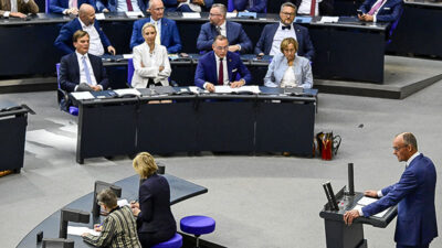 Friedrich Merz, Bundestag, Alice Weidel, AfD, Fraktion, Rede, Debatte, Bundeskanzler
