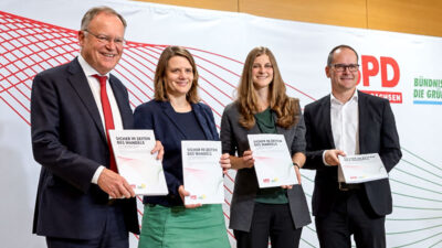 SPD, Die Grünen, Niedersachsen, Koalitionsvertrag, Politik, Stephan Weil